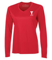 Ladies' Pro Team V-Neck Long Sleeve Fitness Only