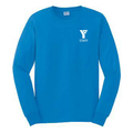 Unisex Cotton Long Sleeve T-shirt Sapphire