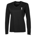 Ladies' Pro Team V-Neck Long Sleeve - Black