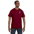 Unisex 100% Cotton T-shirt Garnet Red