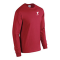 Unisex Cotton Long Sleeve T-shirt Red (FITNESS ONLY)